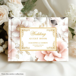Romantisches Zeitloses Dusty Pink Wedding Gästebuc Gästebuch