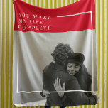Romantisches Zitat und Foto | Valentines Gift Fleecedecke<br><div class="desc">Romantisches Zitat und Foto | Valentines Gift</div>