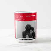 Romantisches Zitat und Foto | Valentines Gift Kaffeetasse (Mittel)