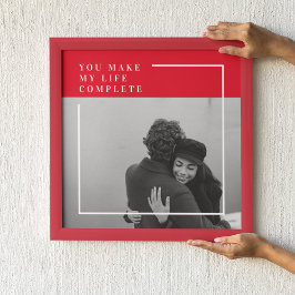 Romantisches Zitat und Foto | Valentines Gift Poster