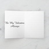Romantiv Valentinstag-Karte Feiertagskarte (Innenseite)