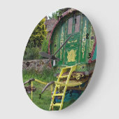 Romany Sinti und Roma Bowtop Waggon Große Uhr (Winkel)