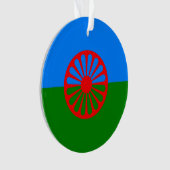 Romany Sinti und Roma Flag Ornament (Vorderseite)