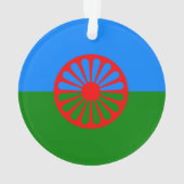 Romany Sinti und Roma Flag Ornament (Rückseite)