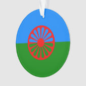 Romany Sinti und Roma Flag Ornament (Vorderseite)