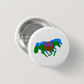 Romany-Sinti und Roma-Flag und -Schaltfläche Button (Vorne & Hinten)