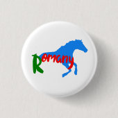 Romany Sinti und Roma Pferd Button (Vorderseite)