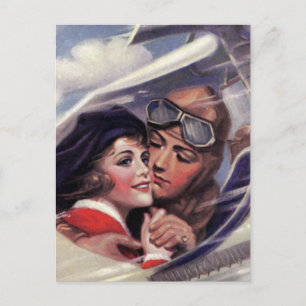 Romanze am Himmel Postkarte