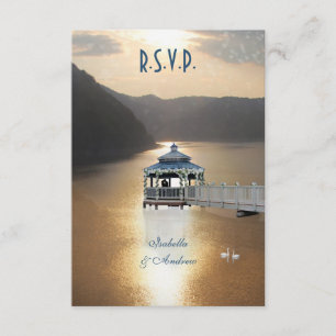 Romanze am See RSVP Karte