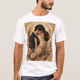 Romanze im Rosengarten. T-Shirt