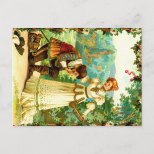 Romanze Postkarte