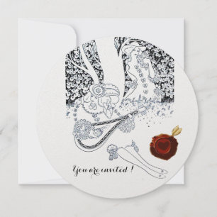 ROMANZE, ROMANTISCHE LIEBHABER ROTE WACHS-SIEGEL S EINLADUNG