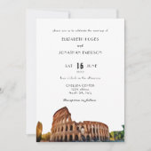 Rome Art Painting Wedding Invitation Einladung (Vorderseite)