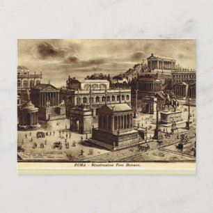Rome, Artist's Impression of Roman Forum Postkarte