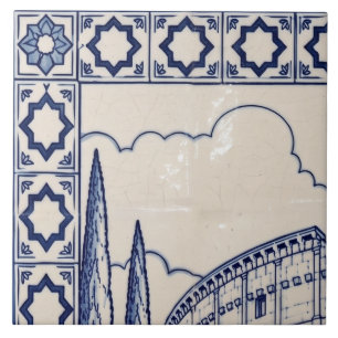 Rome Azulejo-Muralfliese 1 von 6 oben links Fliese
