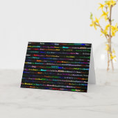 Rome Black Greeting Card H Karte (Gelbe Blume)