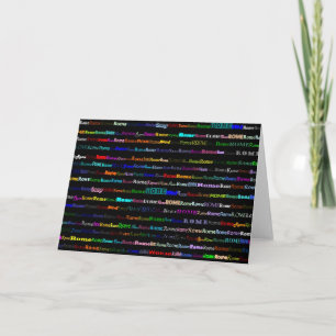 Rome Black Greeting Card H Karte