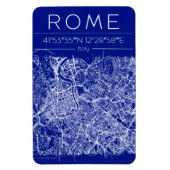 Rome Blueprint City Map Magnet (Vertikal)