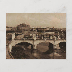 ROME Brücke 1920 Replikat Postkarte