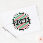 Rome City Pride Emblem – Italian Identity Runder Aufkleber (Umschlag)
