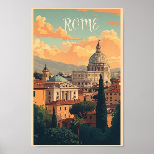 ROME Colosseum Art Print Poster (Vorne)
