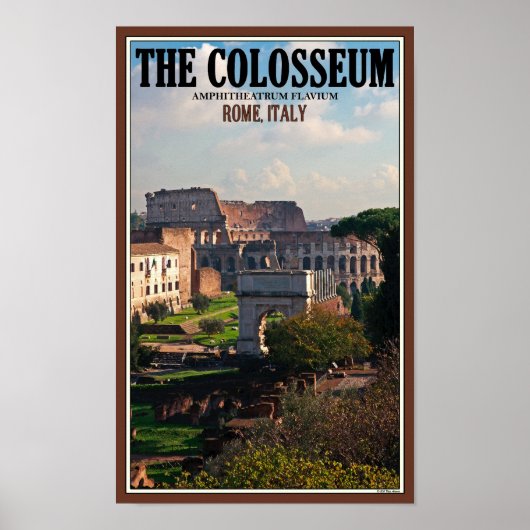 Rome - Colosseum from the Forum Poster (Vorne)