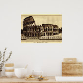 Rome,  Colosseum in c. 1900 Poster (Küche)