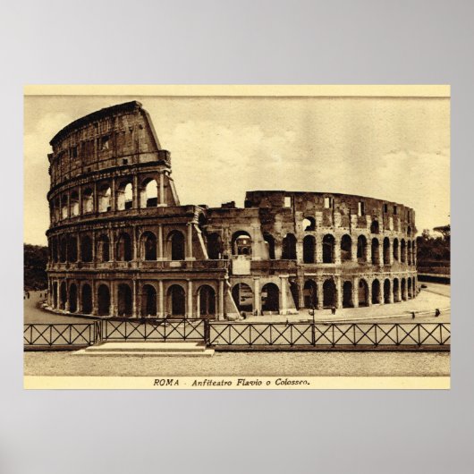 Rome,  Colosseum in c. 1900 Poster (Vorne)