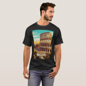 Rome Colosseum Italy Travel Illustration T-Shirt (Vorne ganz)