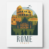Rome Colosseum Vintage Fotoplatte (Vorderseite)