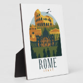 Rome Colosseum Vintage Fotoplatte (Seite)