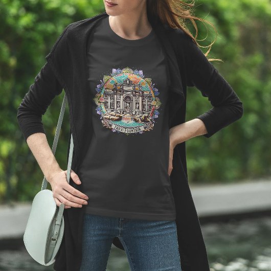 Rome Flüsternde Brunnendamen Basic T-Shirt