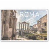 Rome Forum Romanum Italy Holiday Souvenir Aufkleber (Vorderseite)