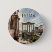 Rome Forum Romanum Italy Holiday Souvenir Button (Vorderseite)