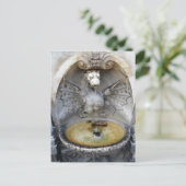 Rome Fountain Dragon Ancient Water Italy Monument Postkarte (Stehend Vorderseite)
