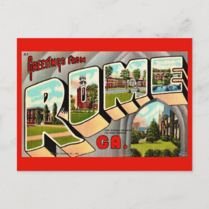 Rome Georgia Vintage-Postkarte Postkarte