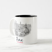 Rome - Italy - City Centre Zweifarbige Tasse (Vorderseite Links)