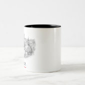 Rome - Italy - City Centre Zweifarbige Tasse (Mittel)
