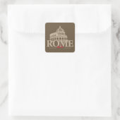 Rome Italy Europe Quadratischer Aufkleber (Tasche)