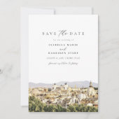 ROME Italy Skyline Destination Save the Date Einladung (Vorderseite)