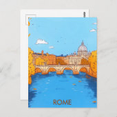 Rome Italy Travel Postkarte (Vorne/Hinten)