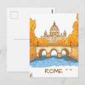 Rome Italy Travel Postkarte (Vorne/Hinten)