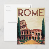 Rome Italy vintage Postkarte (Vorne/Hinten)