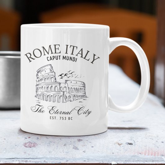 Rome Italy Vintage View Roman Colosseum Kaffeetasse