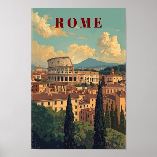 Rome Kolosseum Poster Wandkunst (Vorne)