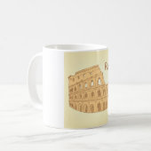 Rome Kolosseum Skizze Kaffeetasse (Vorderseite Links)
