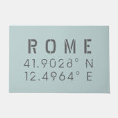 Rome Latitude Longitude Fußmatte (Vorderseite)