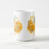 Rome Neon Pop-Art Straßenstil Kaffeetasse (Mittel)
