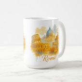 Rome Neon Pop-Art Straßenstil Kaffeetasse (VorderseiteRechts)