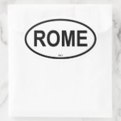 ROME OVALER AUFKLEBER (Tasche)